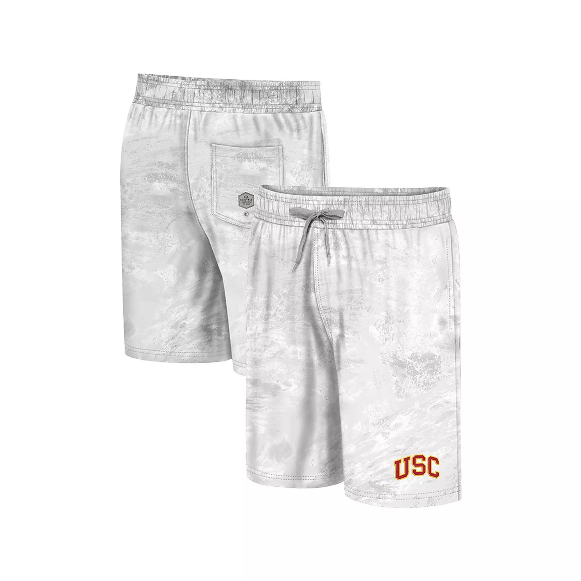 Men's Colosseum White Washington State Cougars Realtree Aspect Ohana Swim Shorts, Size: Large, Wsc White Product Image