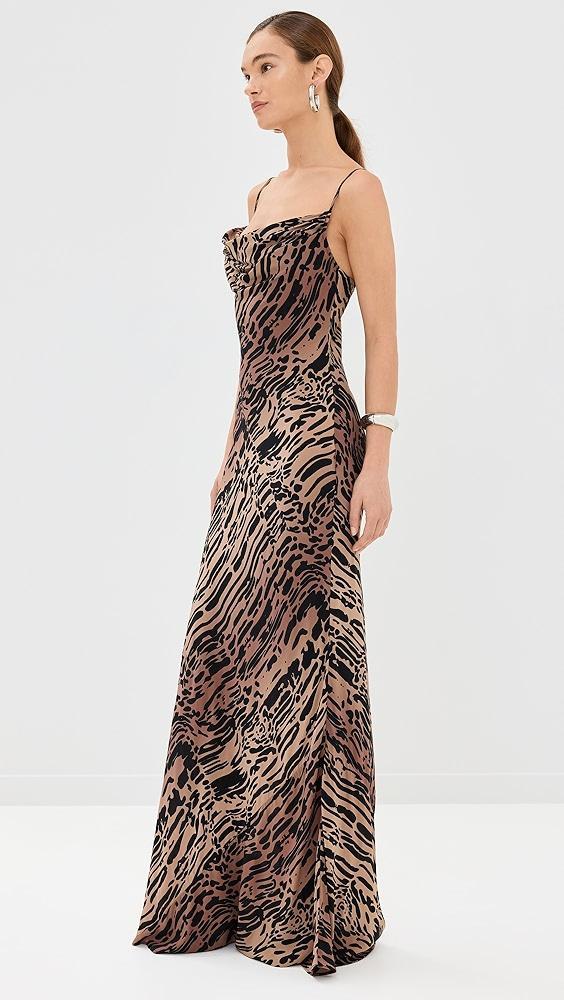 Good American Chiffon Bias Cowl Maxi Dress | Shopbop Product Image
