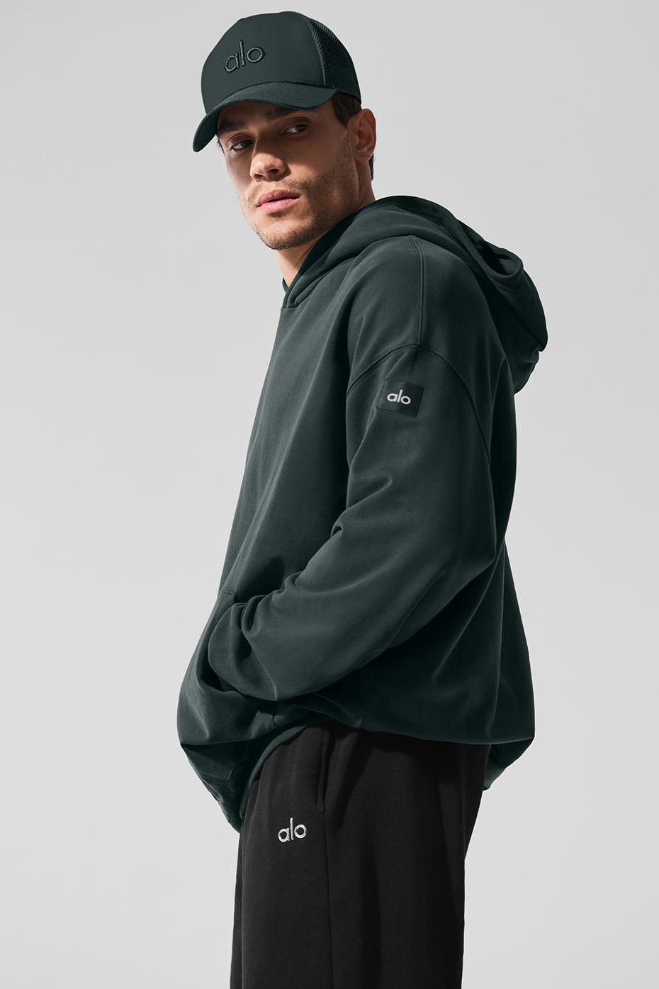 Double Take Hoodie - Charcoal Green Product Image