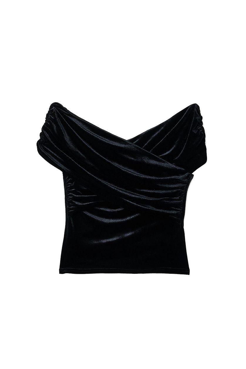 Off Shoulder Velvet Top Product Image