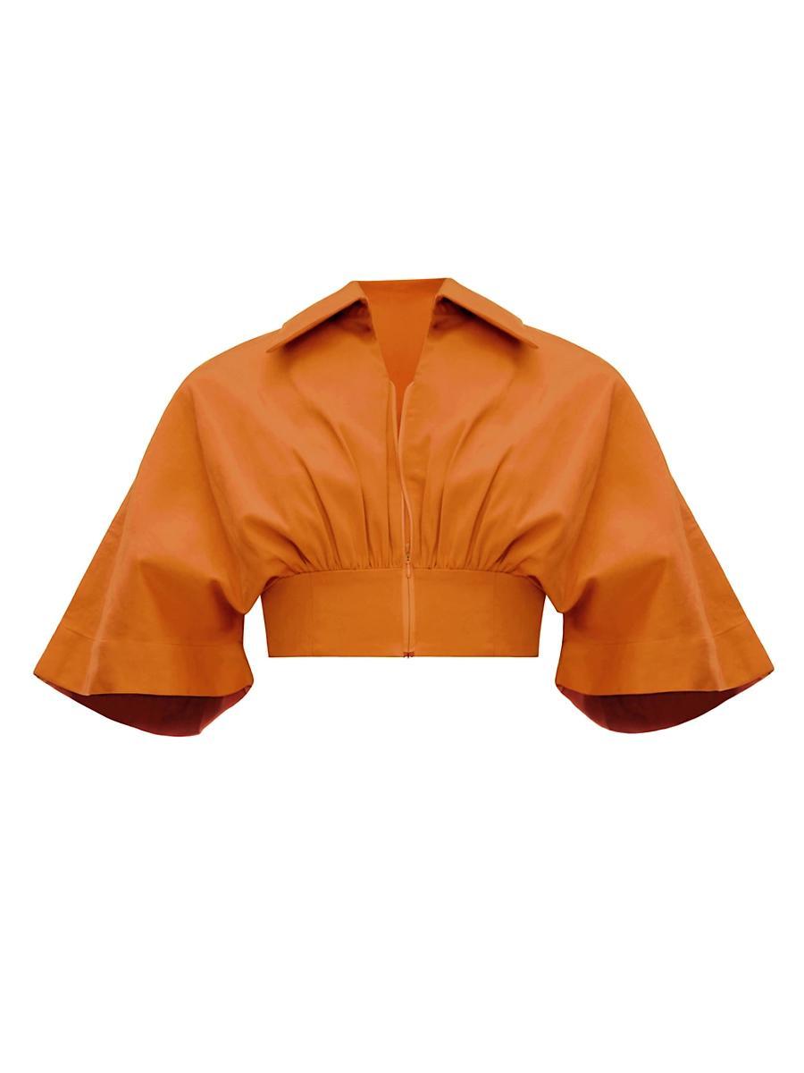Womens Alu Stretch-Cotton Corset Crop Top Product Image