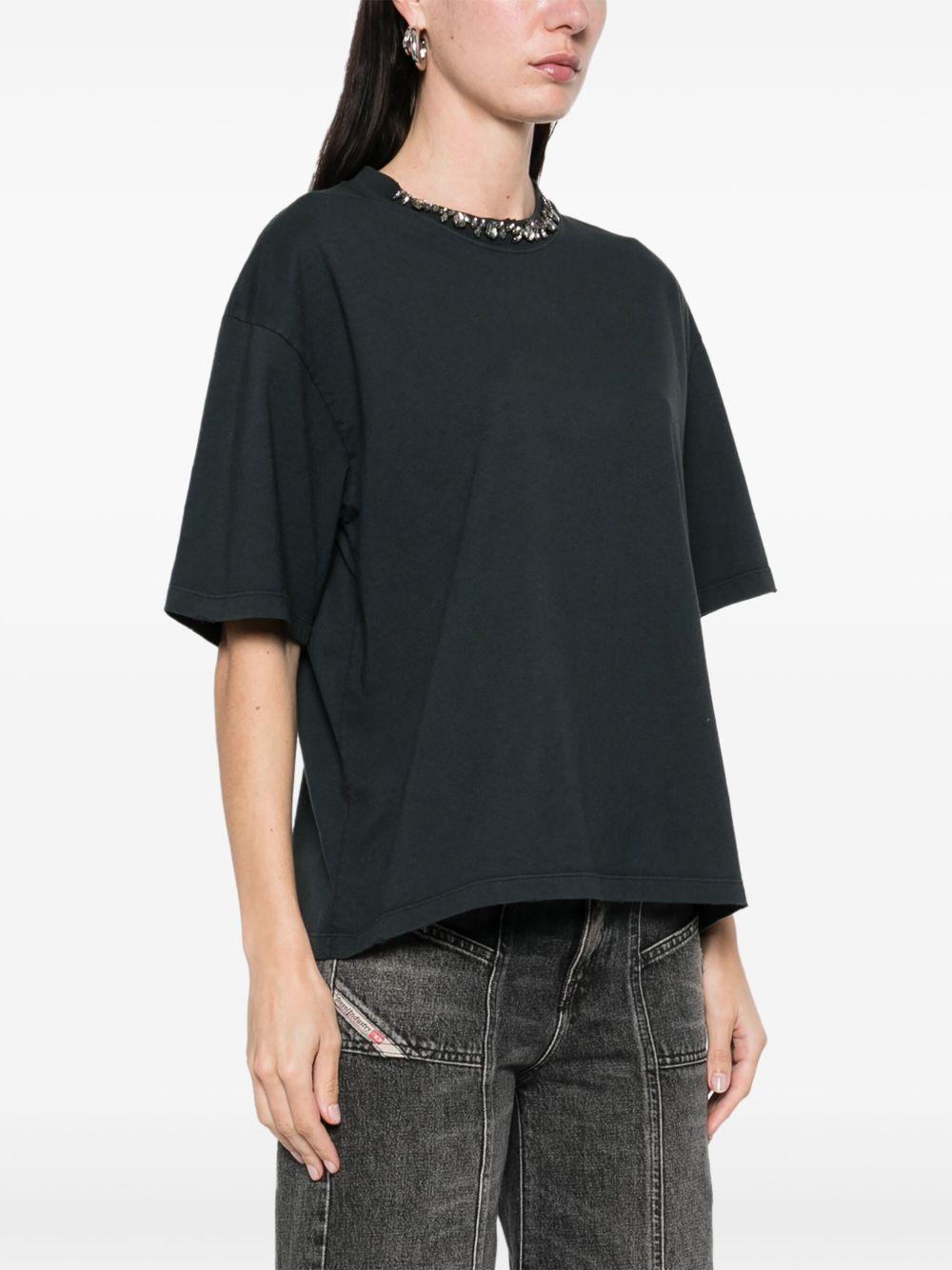 crystal-embellished jersey T-shirt Product Image