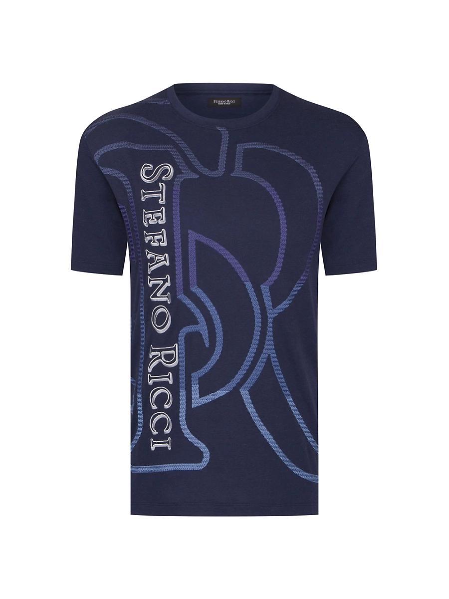 Mens Macro Logo Motif T-Shirt Product Image