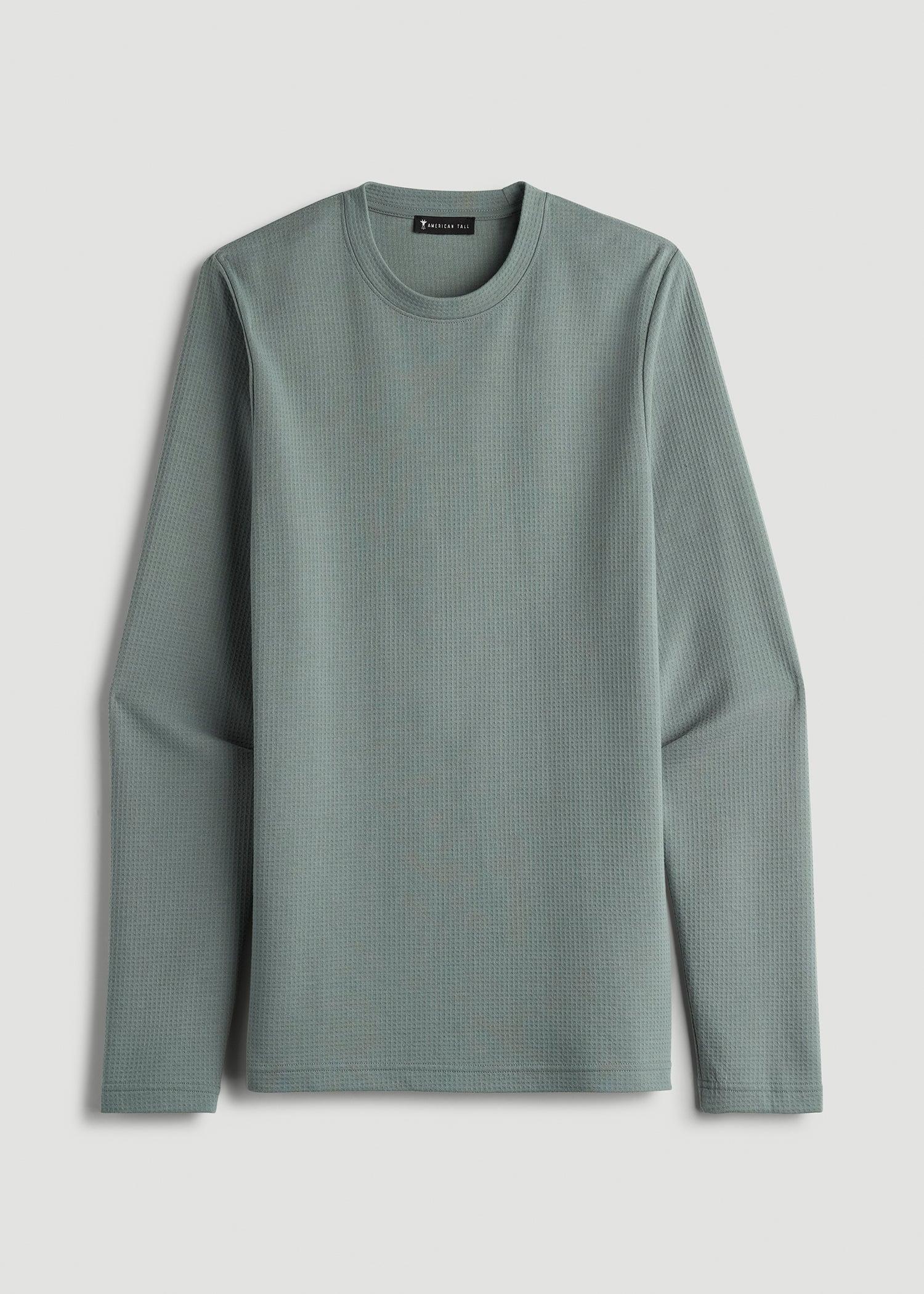 Cloud Knit Waffle Long Sleeve in Trooper Male Product Image