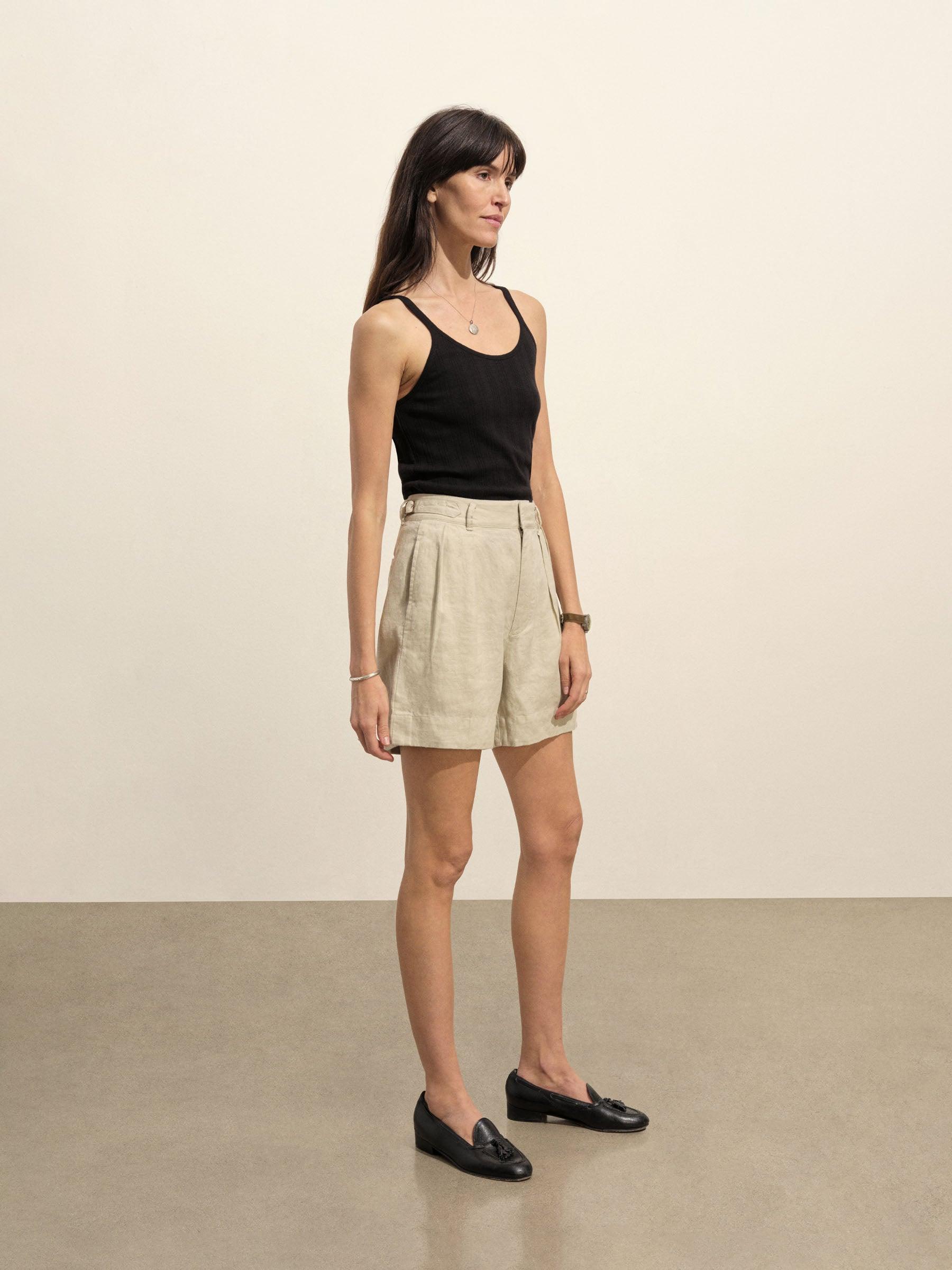 Black Heirloom Rib Base Tank Product Image