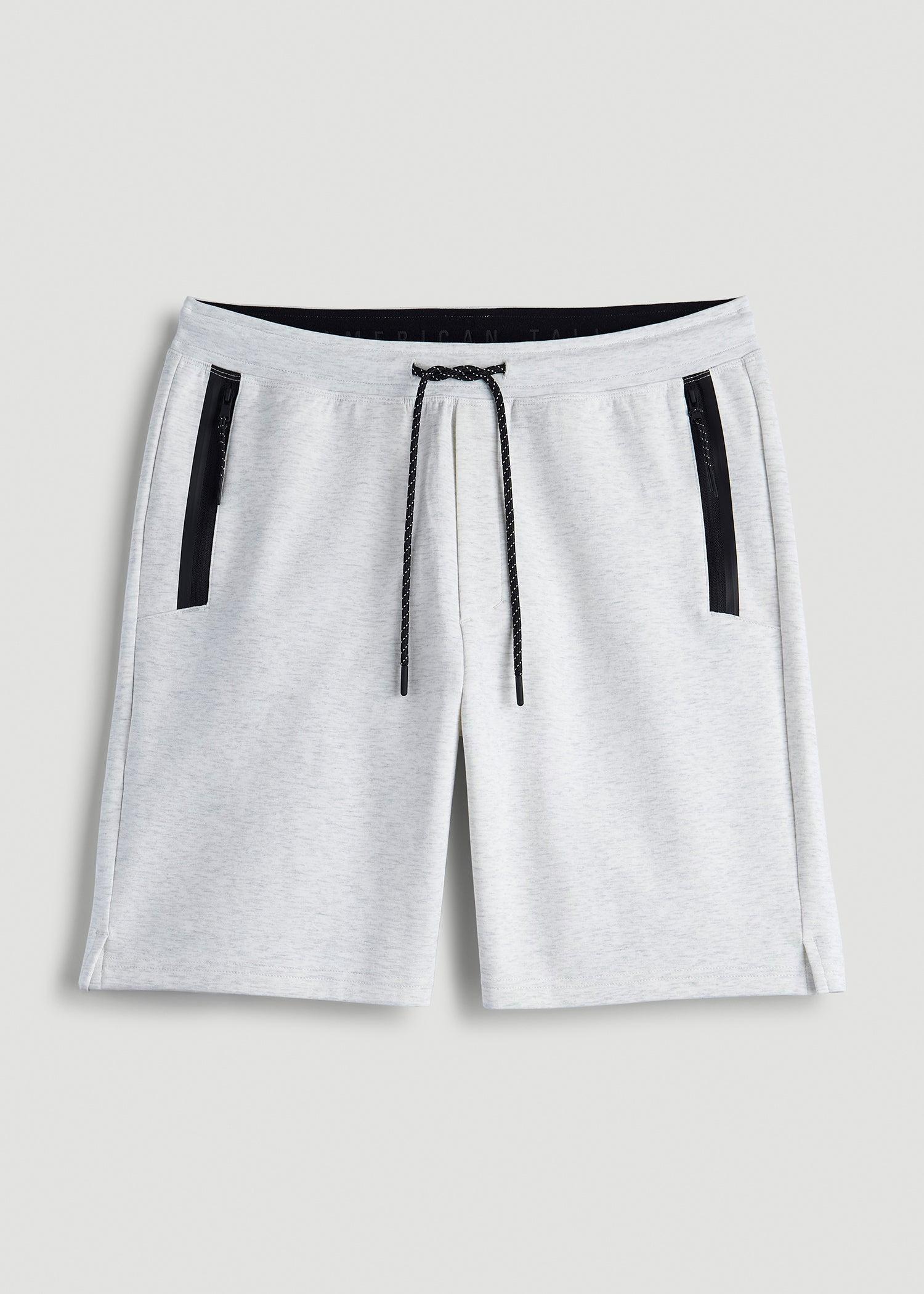 Utility Fleece Shorts for Tall Men in Heather Frost Product Image