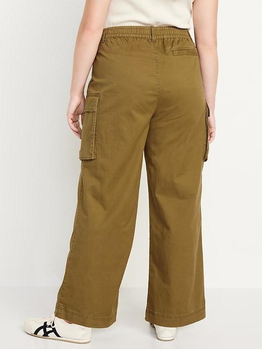 Extra High-Waisted Super Wide-Leg Cargo Pants Product Image