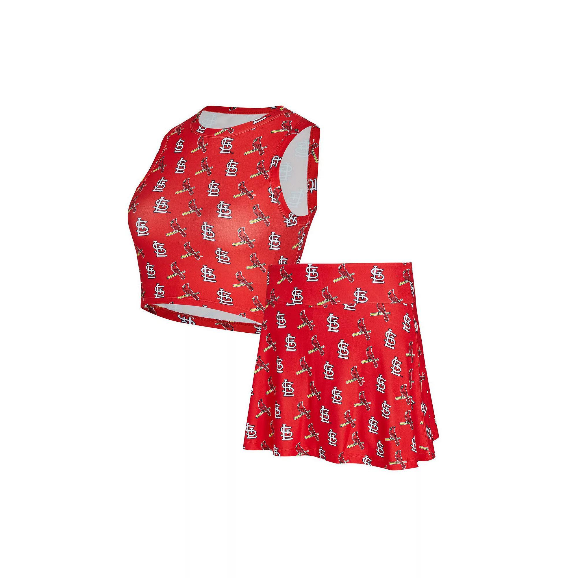 Women's Concepts Sport  Red St. Louis Cardinals Knit Tank Top & Skort Set, Size: Medium Product Image