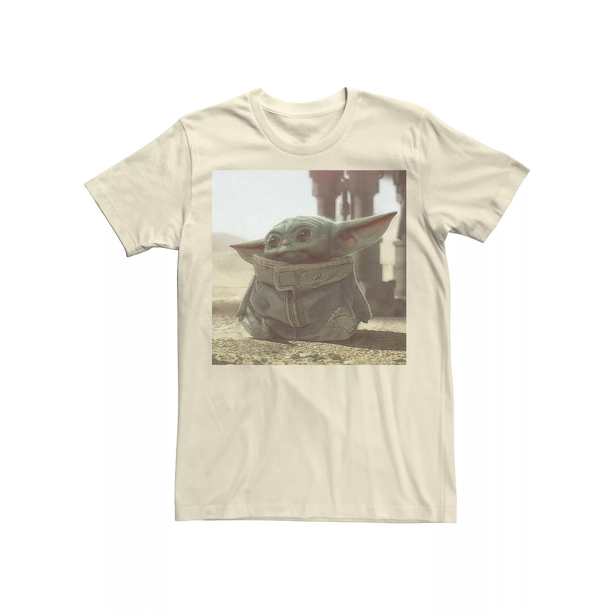 Men's Star Wars The Mandalorian The Child aka Baby Yoda Poster Tee, Size: 3XL, White Product Image