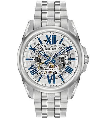 Bulova Mens Sutton Classic Automatic Stainless Steel Bracelet Watch Product Image