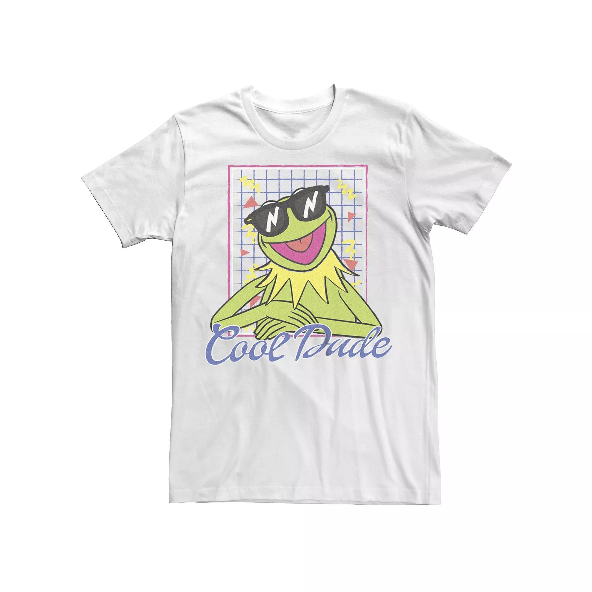 Men's The Muppets Kermit Cool Dude Graphic Tee, Size: Medium, White Product Image