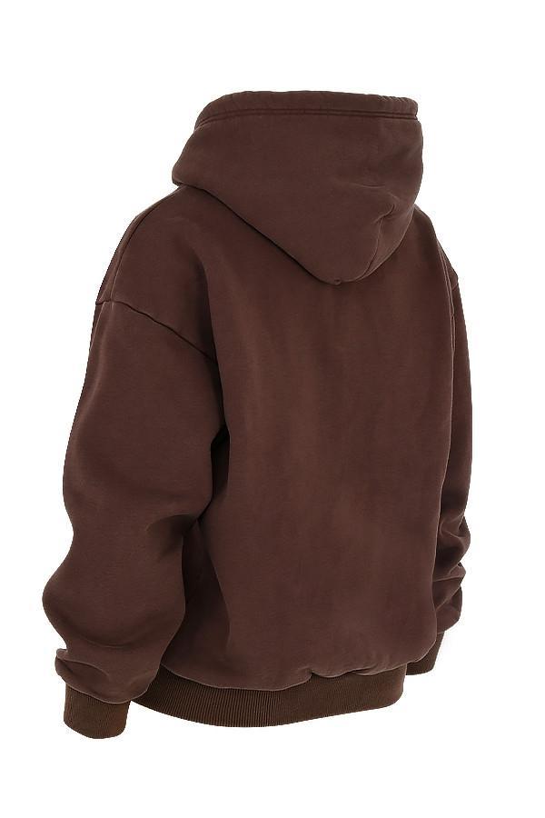 Storm  chocolate zip through hoodie Product Image