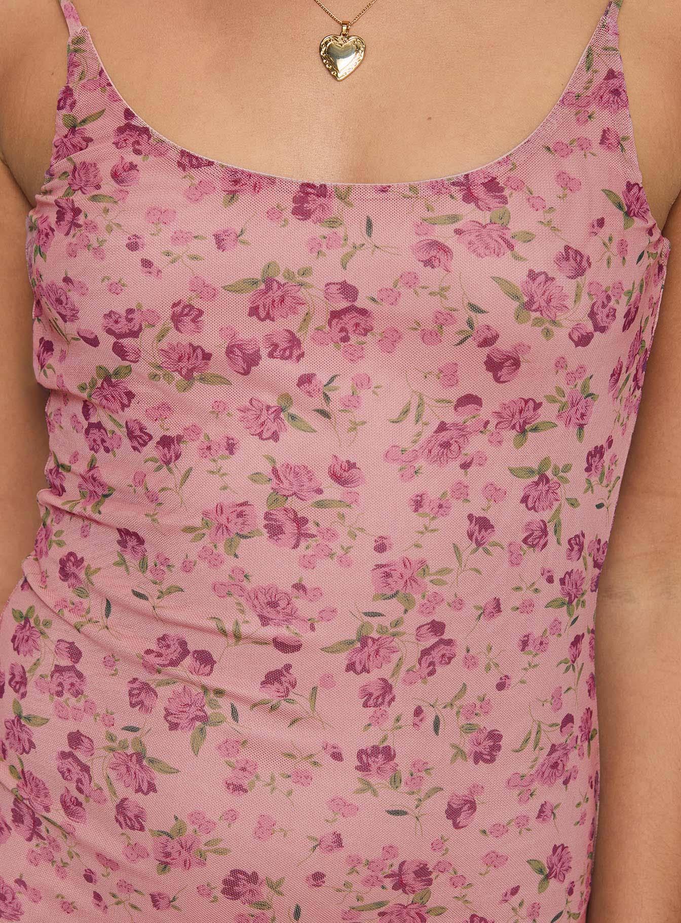 Kastin Maxi Dress Pink Floral Product Image