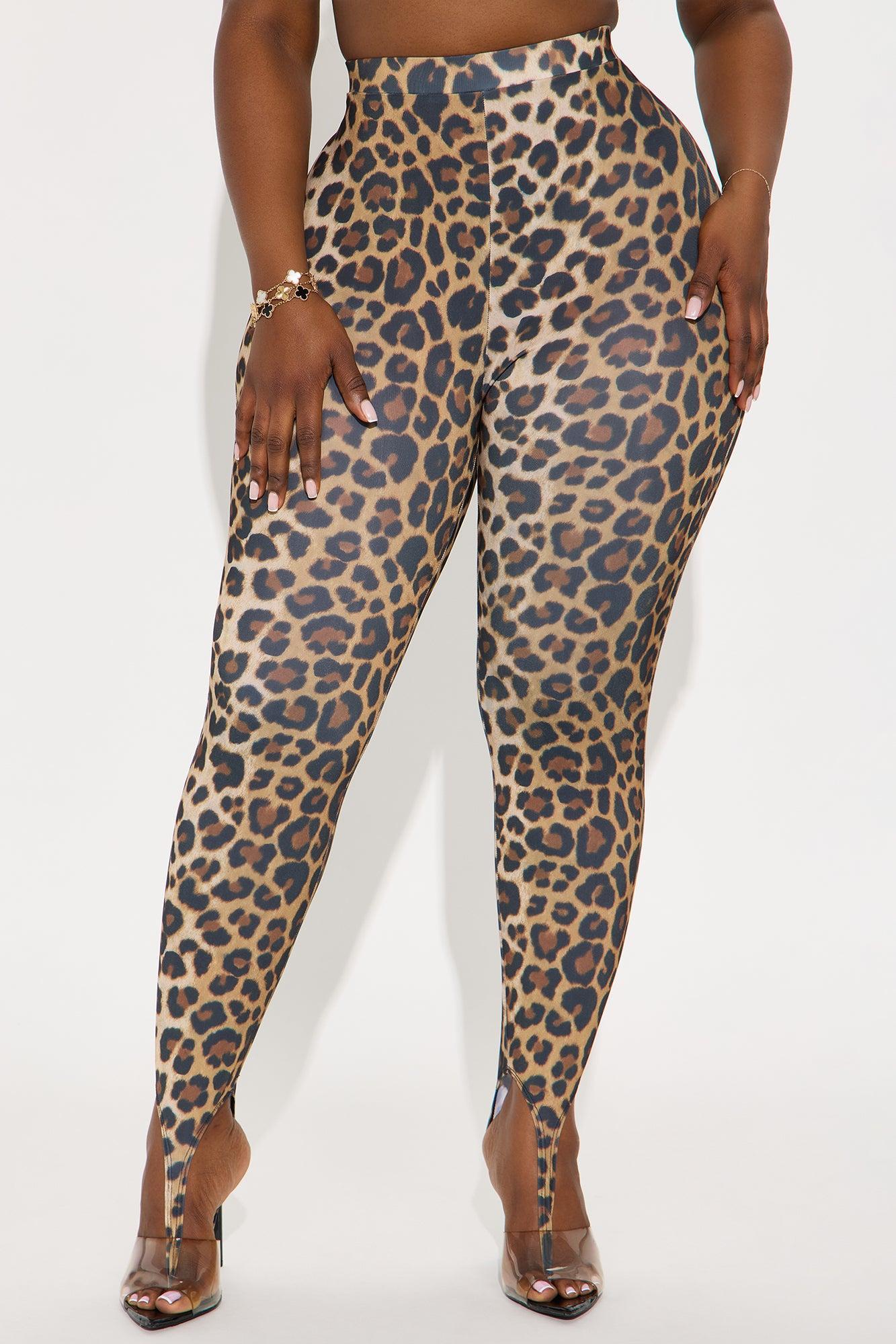 Kamryn High Rise Leopard Stirrup Legging - Leopard Product Image