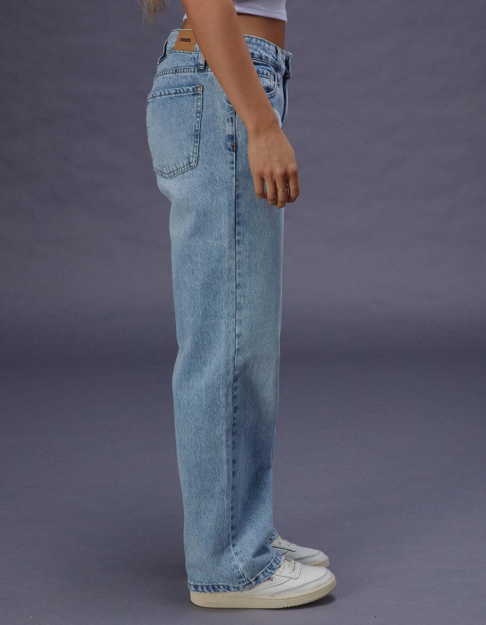 RSQ Womens Low Rise Loose Straight Jeans Product Image