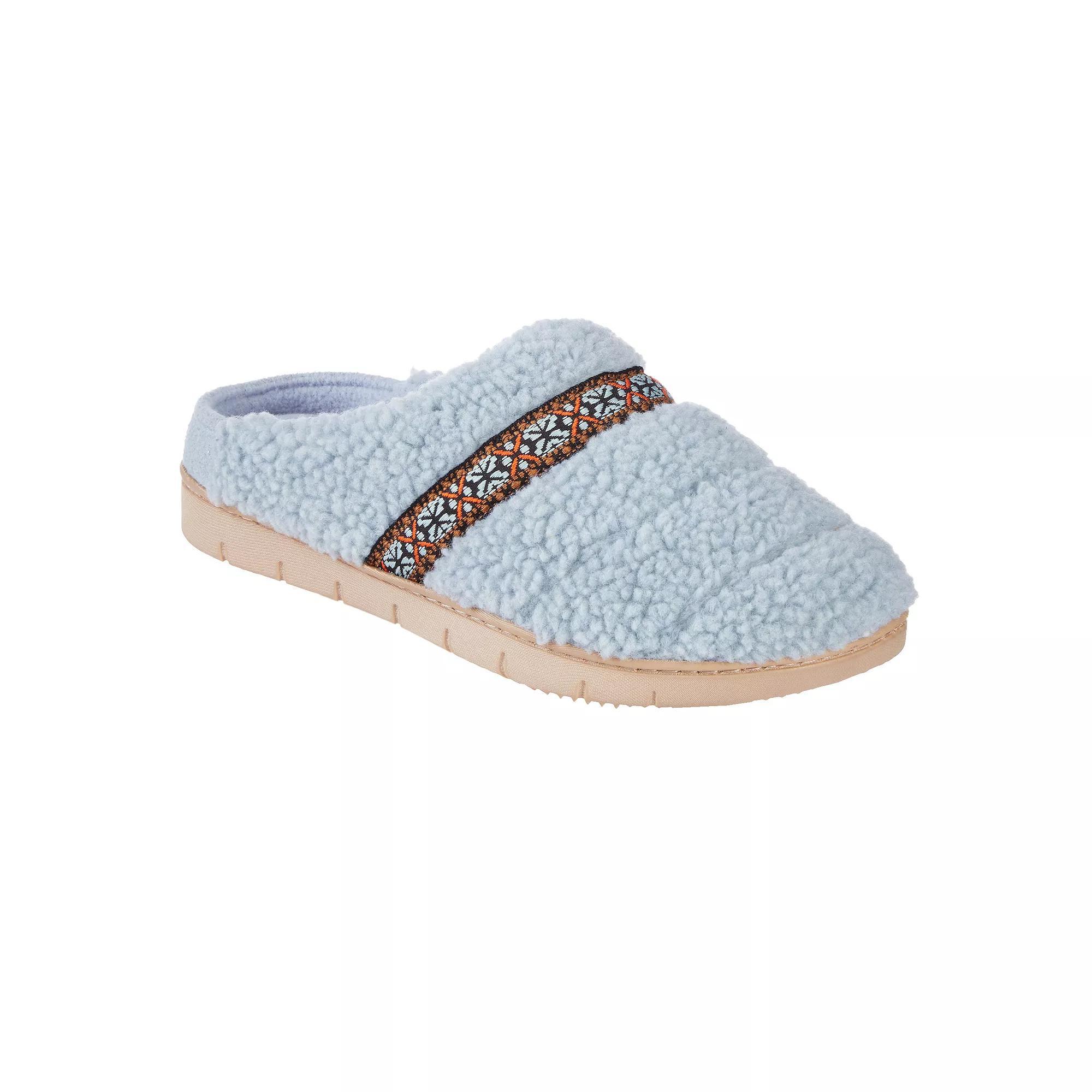 isotoner Clara Berber Memory Foam Women's Clog Slippers, Size: XL, White Product Image