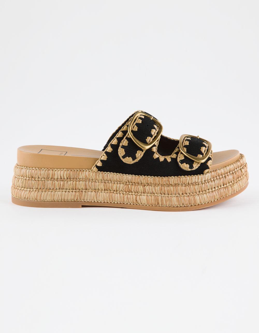 DOLCE VITA Wanika Womens Espadrille Platform Sandals - BLACK Product Image