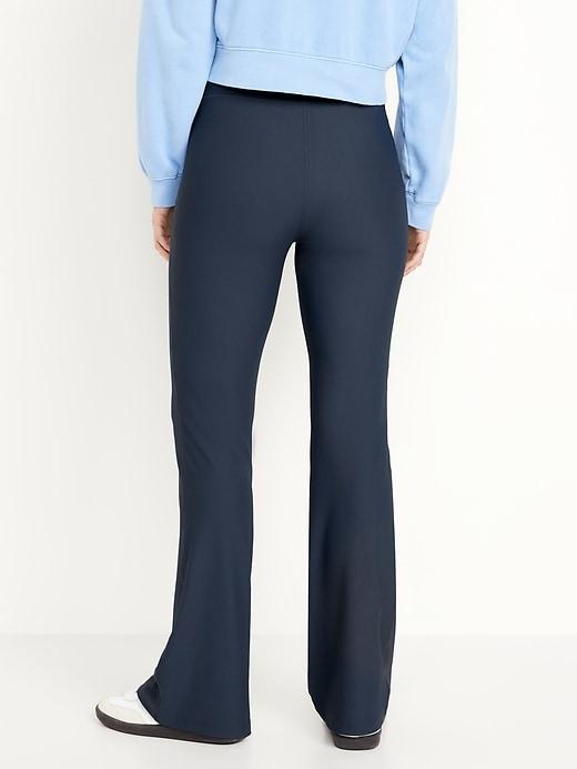 Extra High-Waisted PowerSoft Rib Flare Leggings Product Image