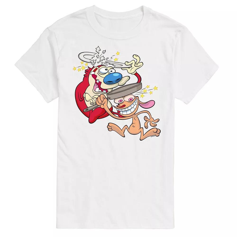 Big & Tall Ren & Stimpy Head Smash Graphic Tee, Mens Product Image