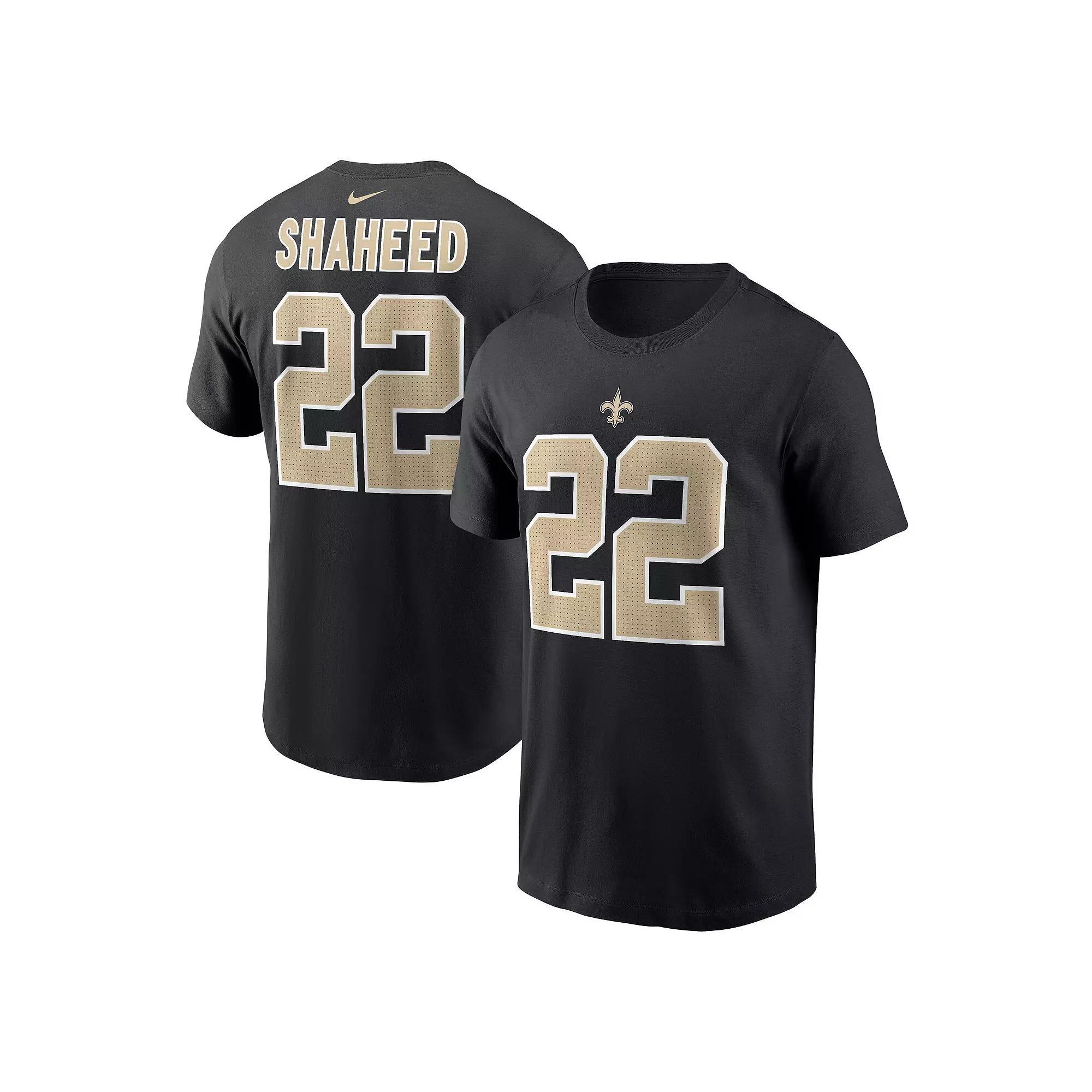 Men's Nike Rashid Shaheed Black New Orleans Saints Name & Number T-Shirt, Size: Medium Product Image
