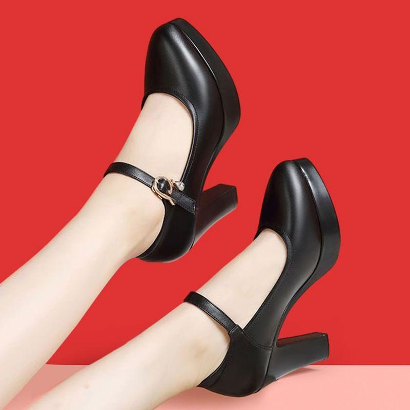 Platform Mary Jane Pumps Product Image