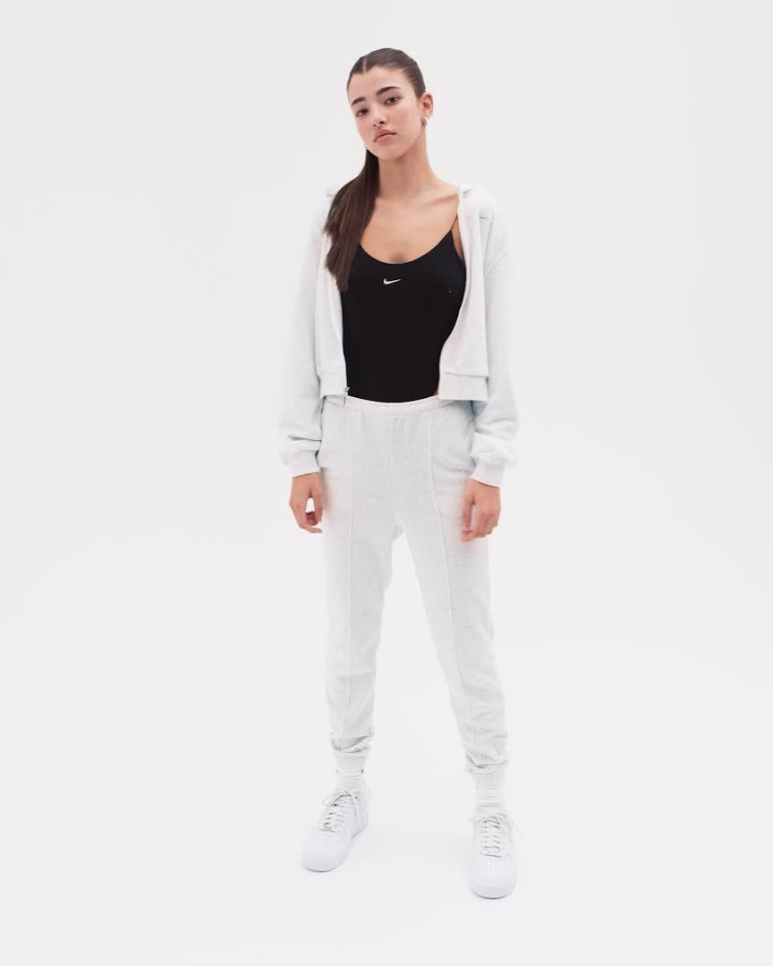 Nike Womens Sportswear Chill Slim High-Rise French Terry Sweatpants Product Image