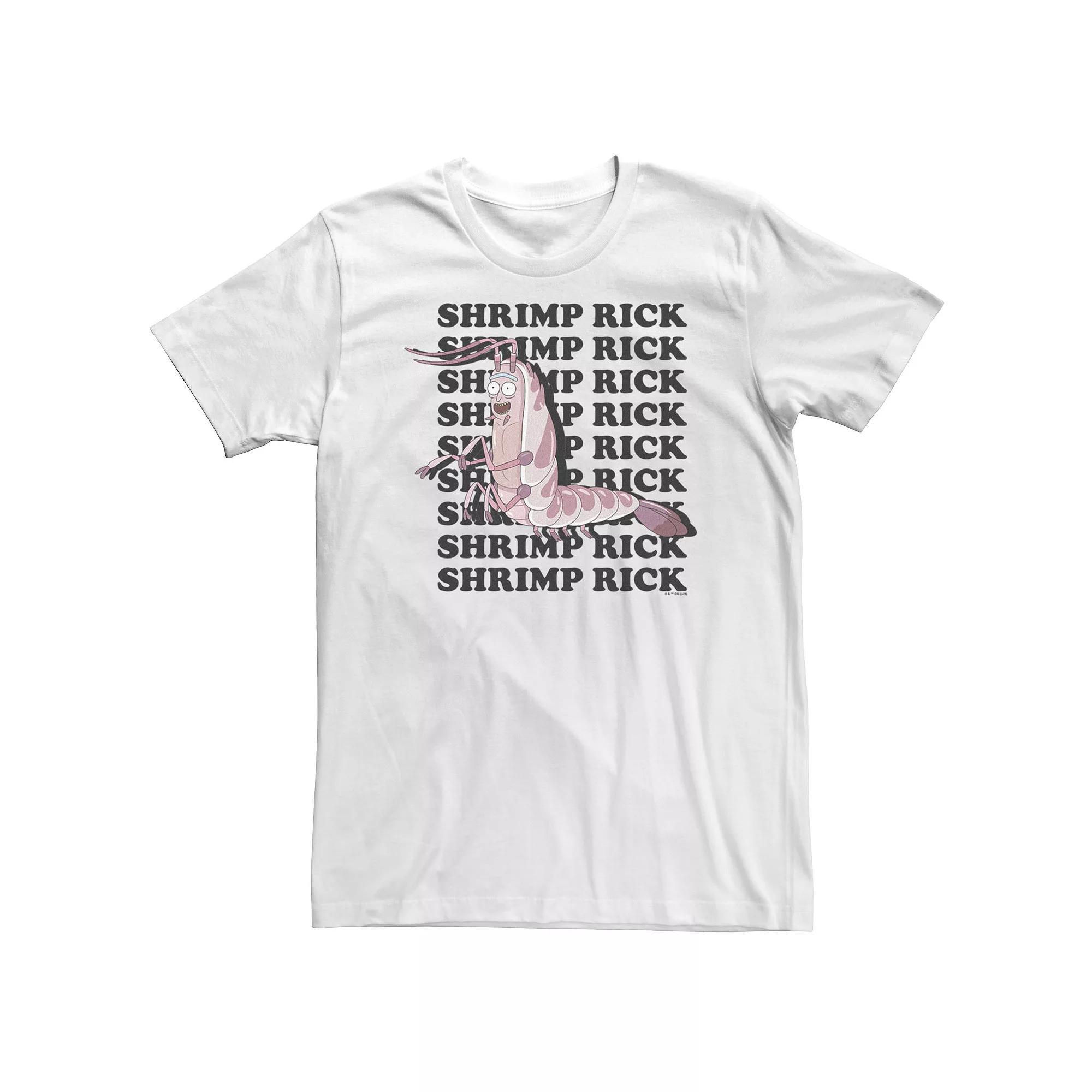 Big & Tall Rick & Morty Shrimp Rick Tee, Men's, Size: XXL Tall, White Product Image