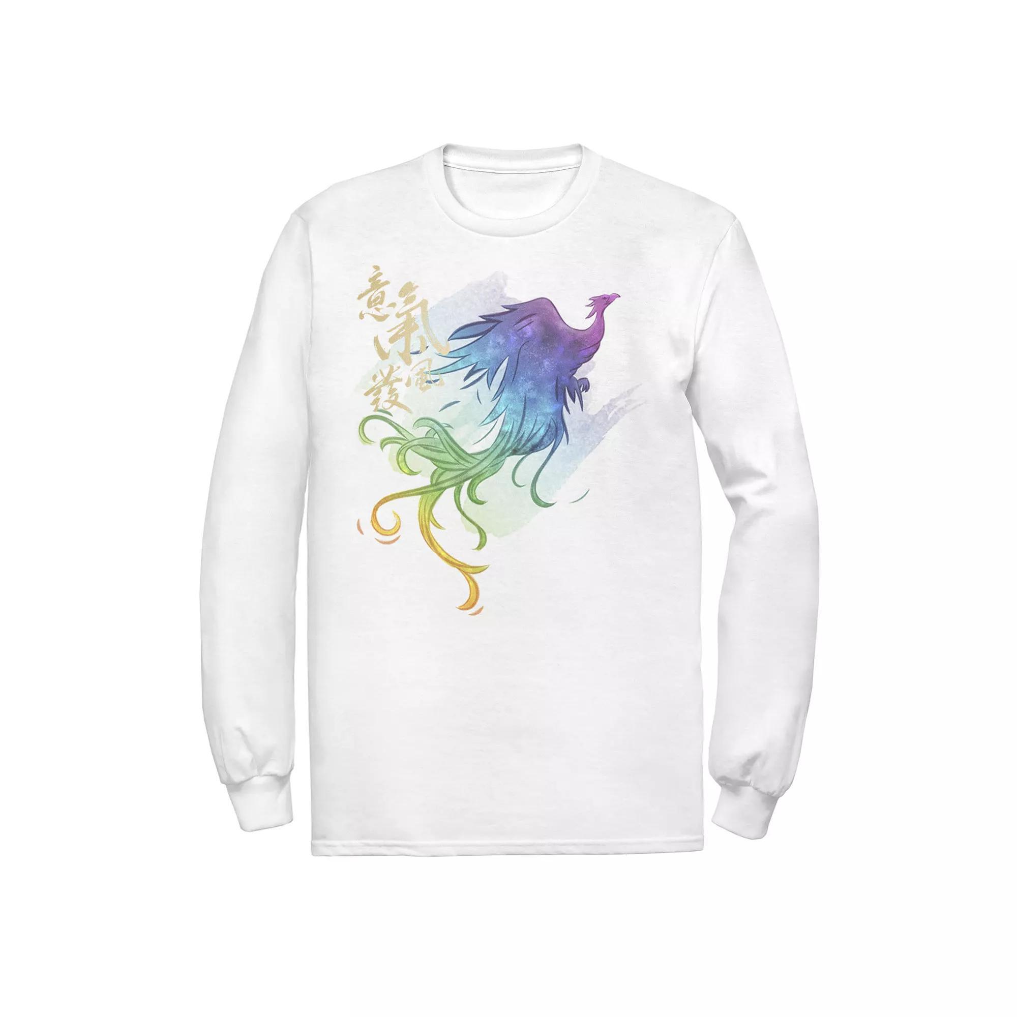 Men's Disney Mulan Live Action Phoenix Watercolor Tee, Size: Small, White Product Image