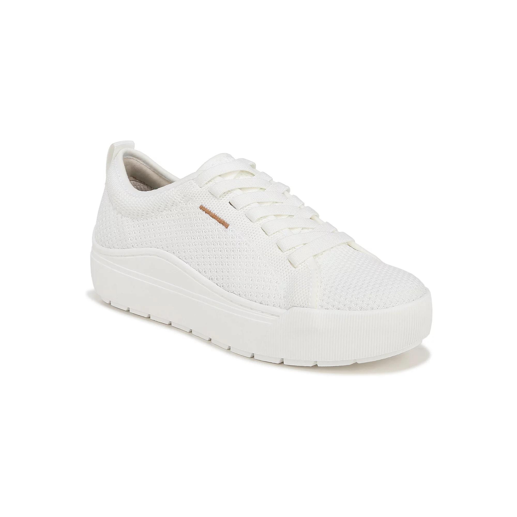 Dr. Scholl's Time Off Knit Women's Platform Sneakers, Size: 9, White Product Image