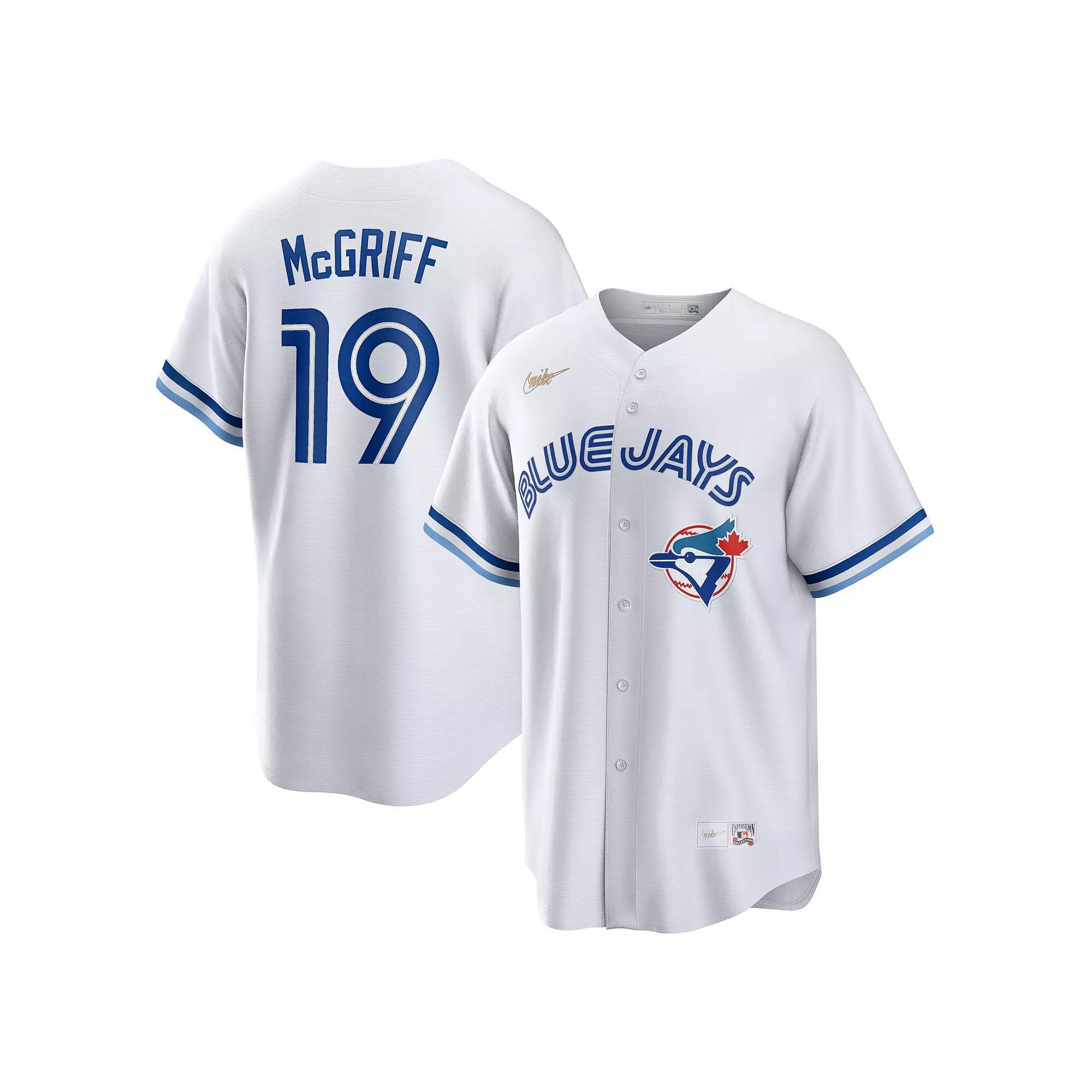 Mens Nike Fred McGriff White Toronto Blue Jays Cooperstown Collection 2023 Hall of Fame Inline Replica Jersey Product Image