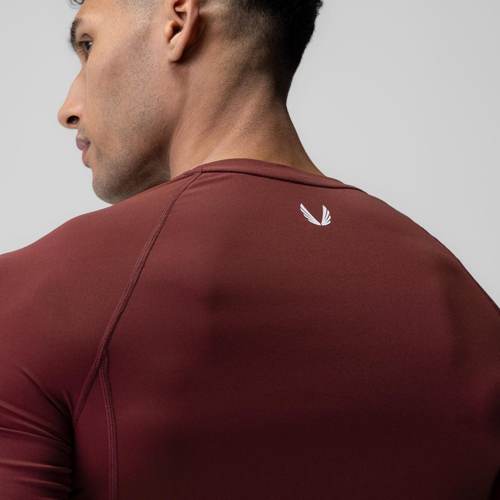 1027. WarpFlexx-Lite® Half-Sleeve Baselayer - Crimson Product Image