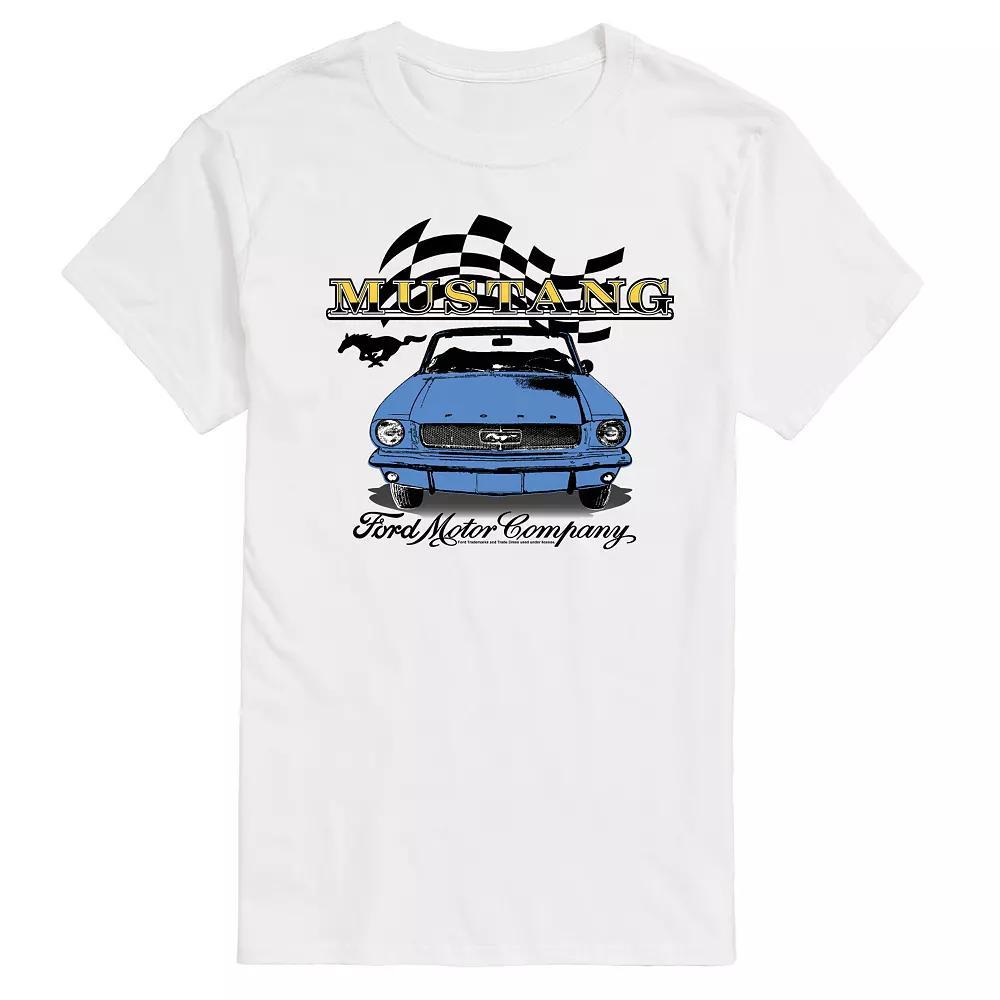 Big & Tall Ford Vintage Mustang Convertible Graphic Tee, Mens Product Image