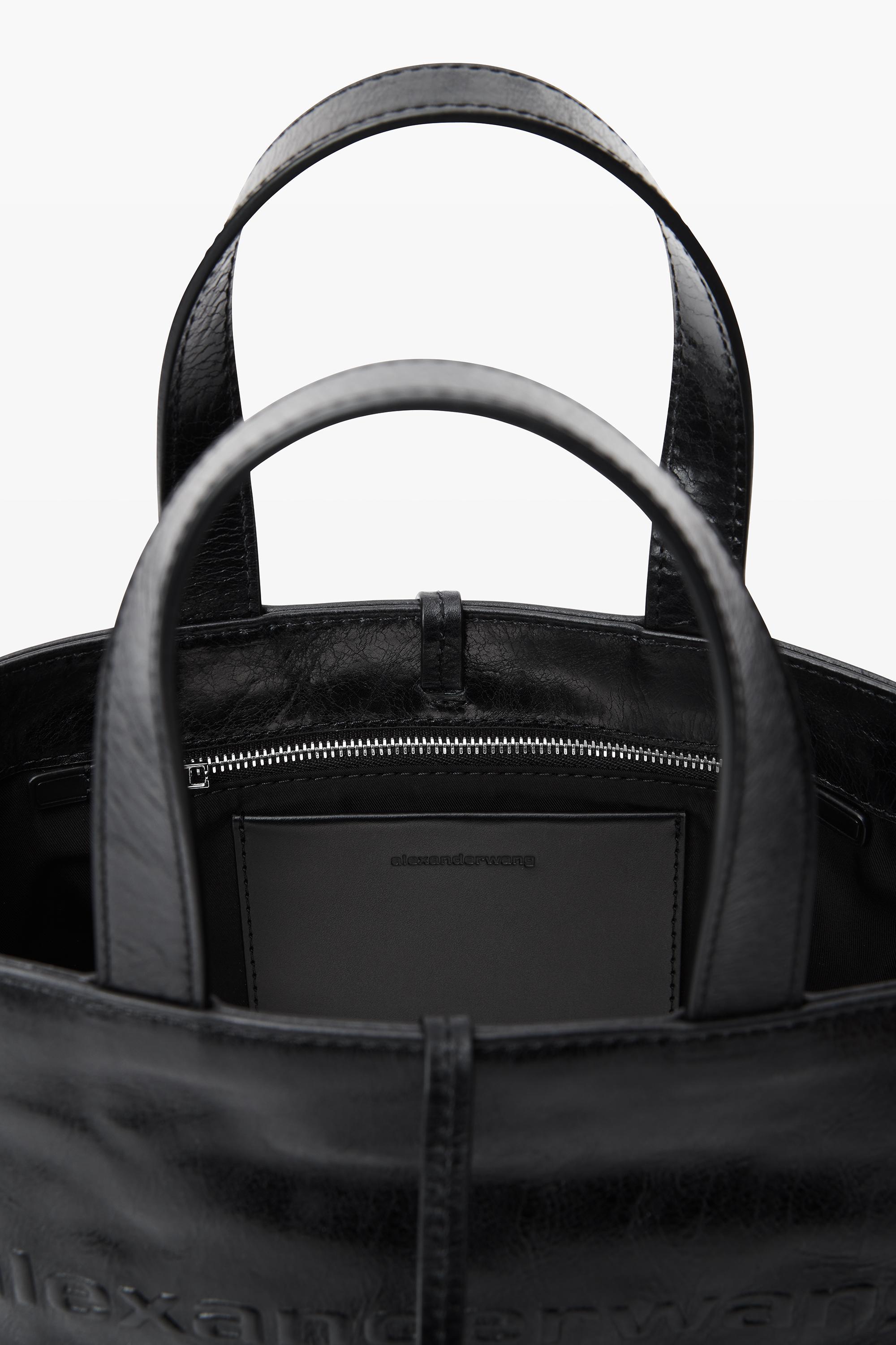 Punch Small Tote Bag In Crackle Patent Leather Product Image