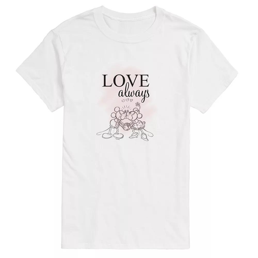 Disneys Mens Love Always Graphic Tee Product Image