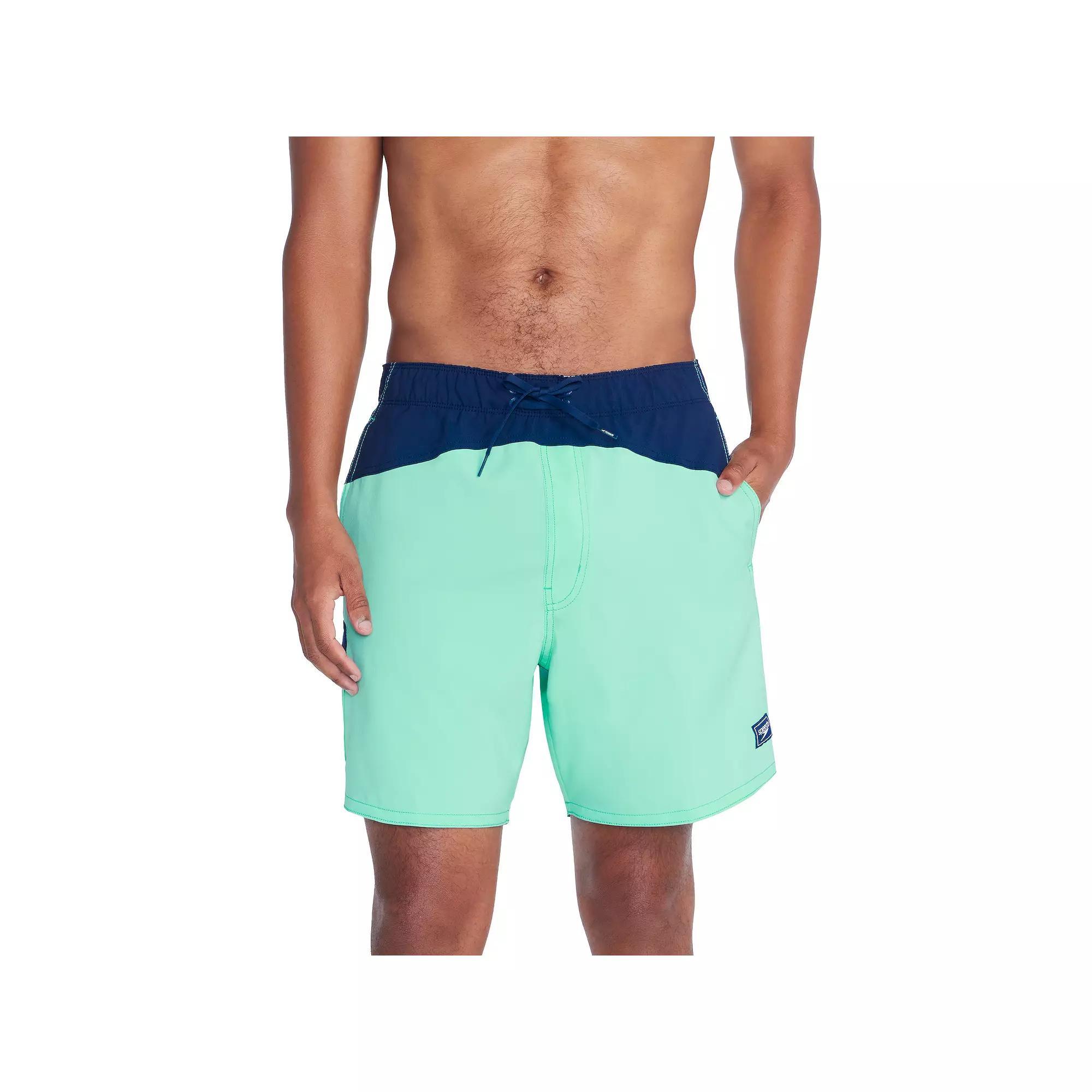 Men's Speedo 6.5" Marina Flex Swim Trunks, Size: Large, Arctic Blue Product Image