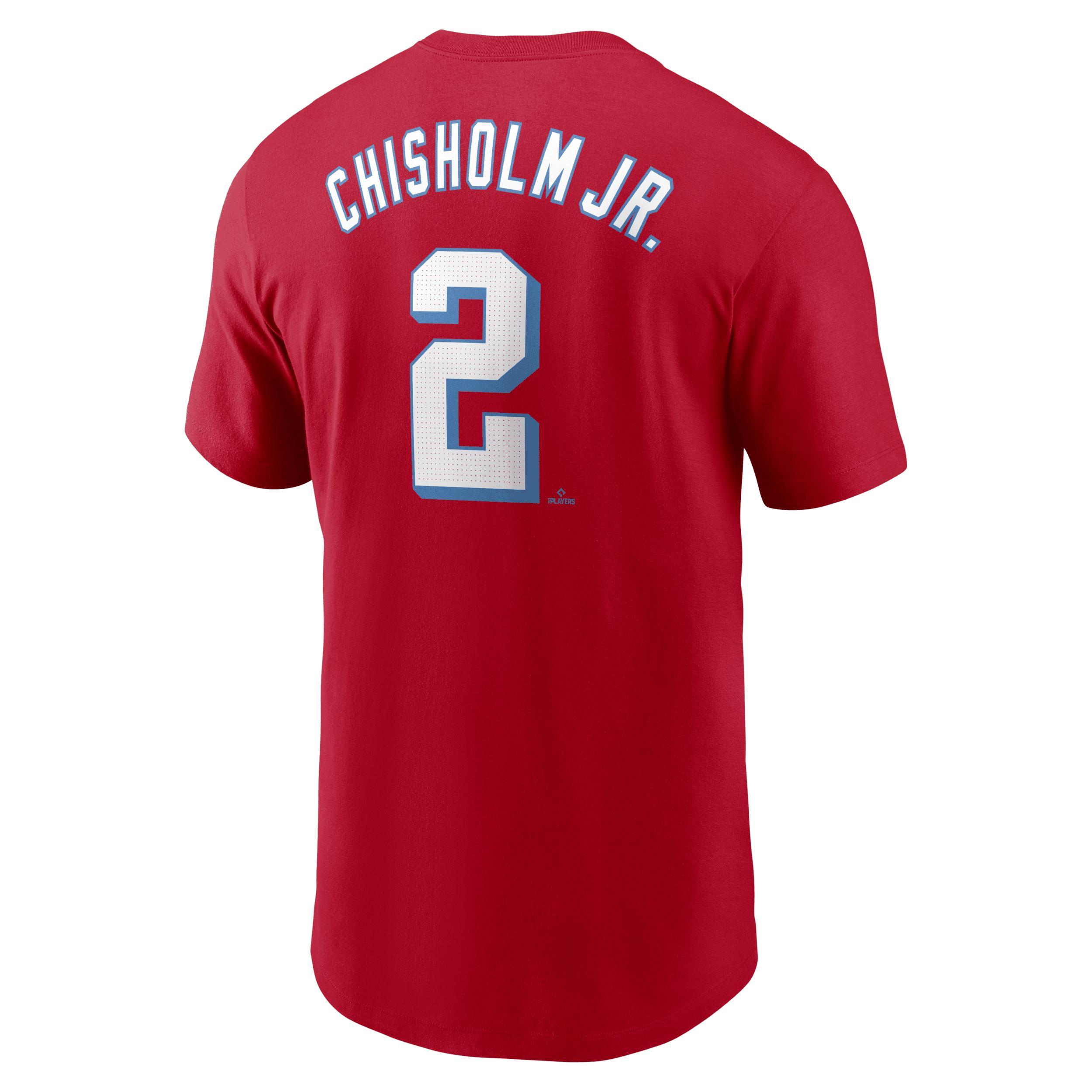 Mens Nike Jazz Chisholm Jr. Miami Marlins City Connect Fuse Name & Number T-Shirt Product Image