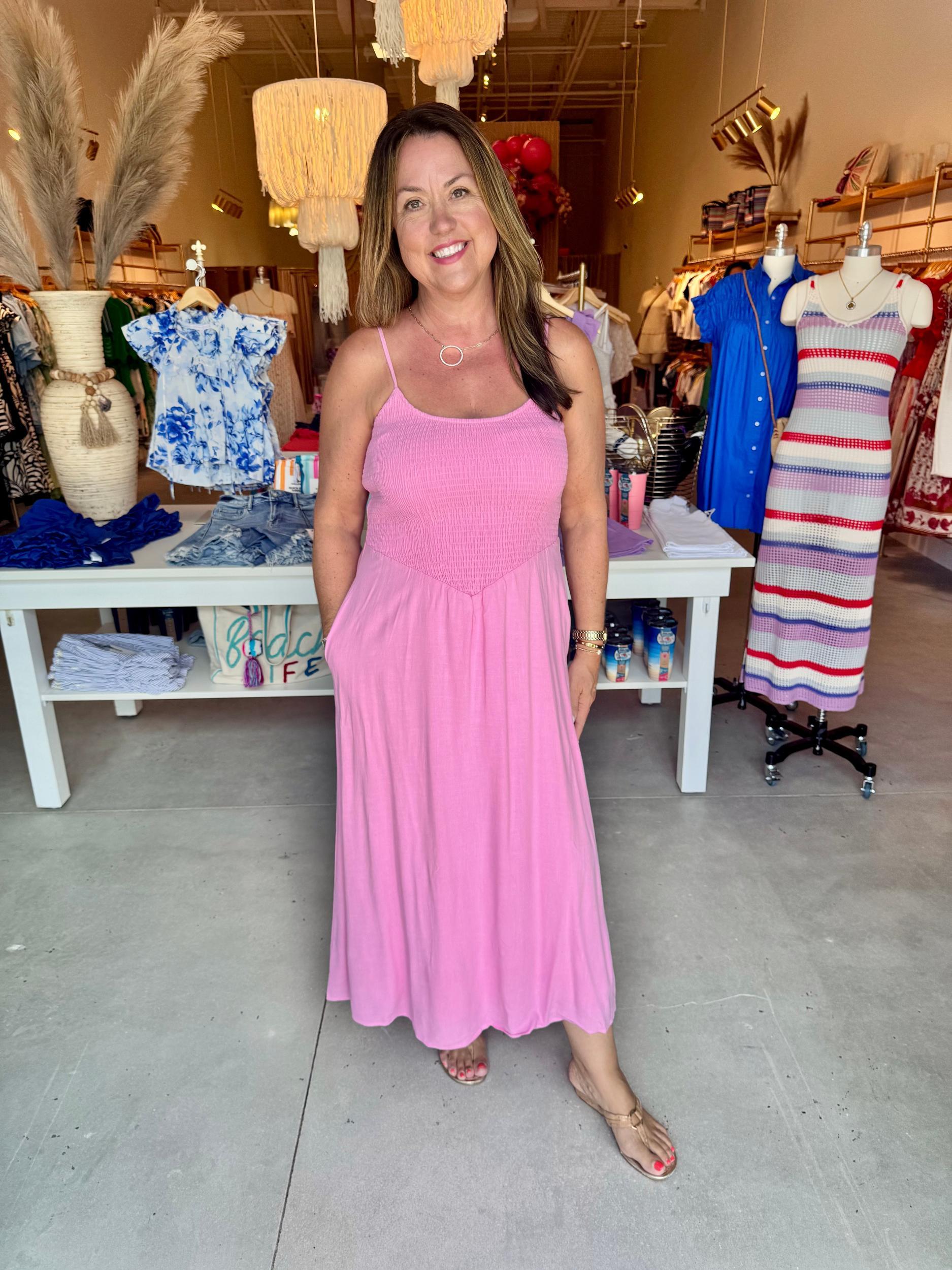 Tarynn Maxi Dress Petal Pink Product Image