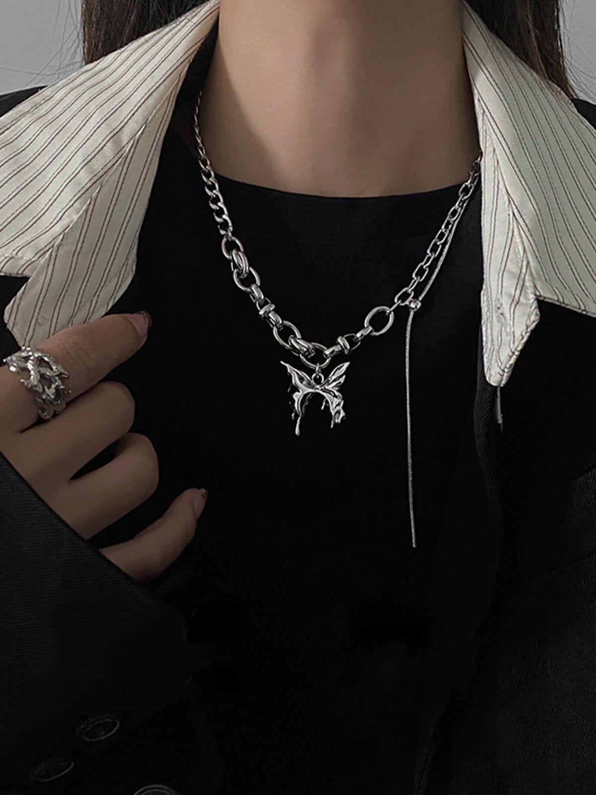 Aelfric Eden Butterfly Pendant Necklace Female Product Image