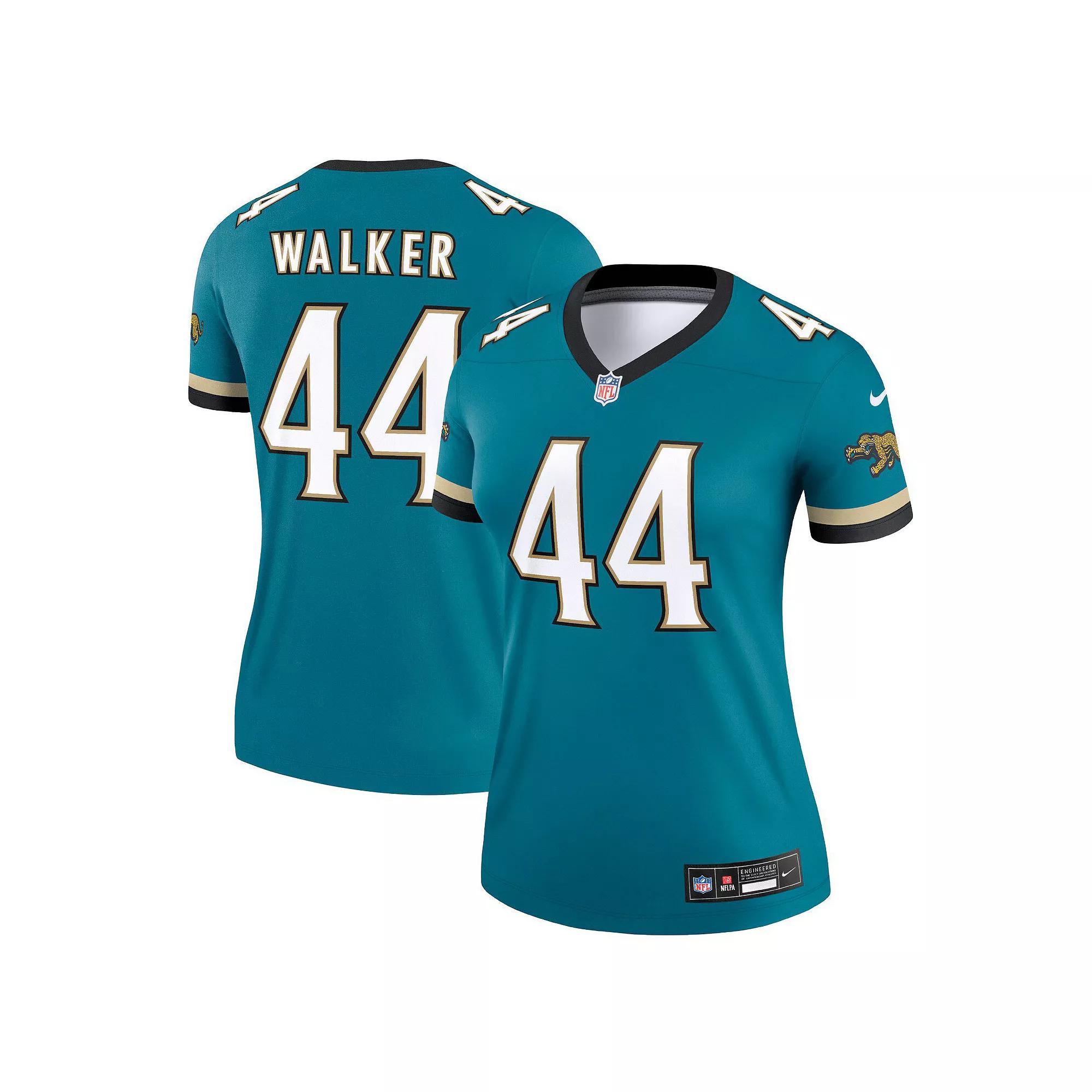 Women's Nike Travon Walker Prowler Throwback Teal Jacksonville Jaguars Alternate Legend Player Performance Top, Size: Small, Blue Product Image