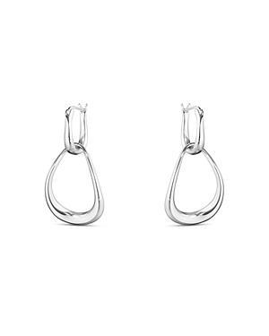 Georg Jensen Sterling Silver Offspring Double Drop Earrings Product Image