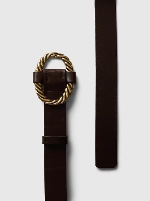 Oval Leather Belt Product Image