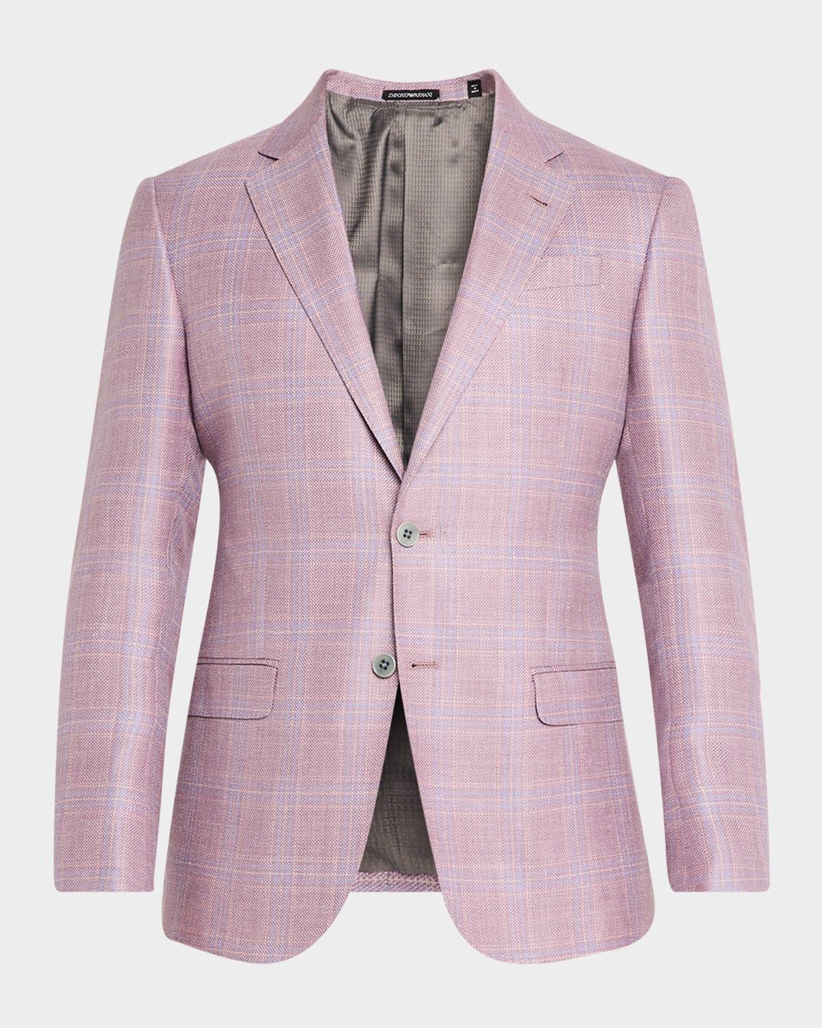 Mens Textured Plaid Sport Coat Product Image