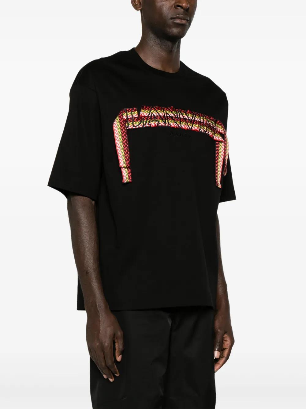 curb lace-detailed cotton T-shirt Product Image