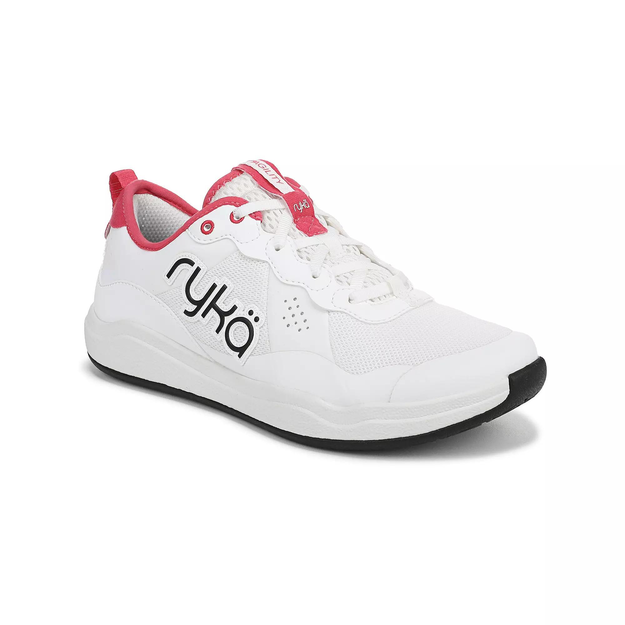 Ryka Court Agility Women's Cross Training Shoes, Size: 5.5, White Popstar Pink Product Image