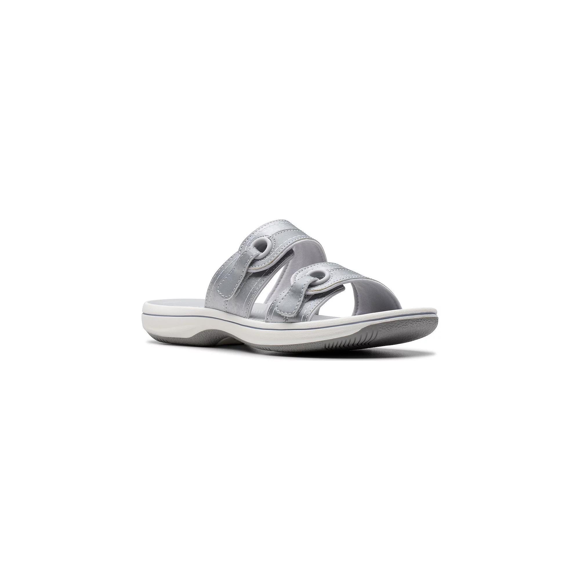 Clarks® Breeze Maye Cloudstepper Women's Flip Flop Sandals, Size: 11, Silver Product Image