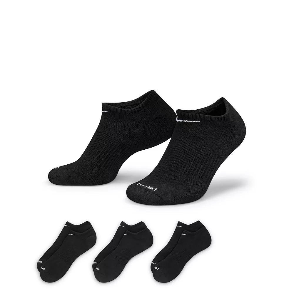 Mens Nike 3-pack Everyday Plus Cushion No-Show Training Socks Product Image