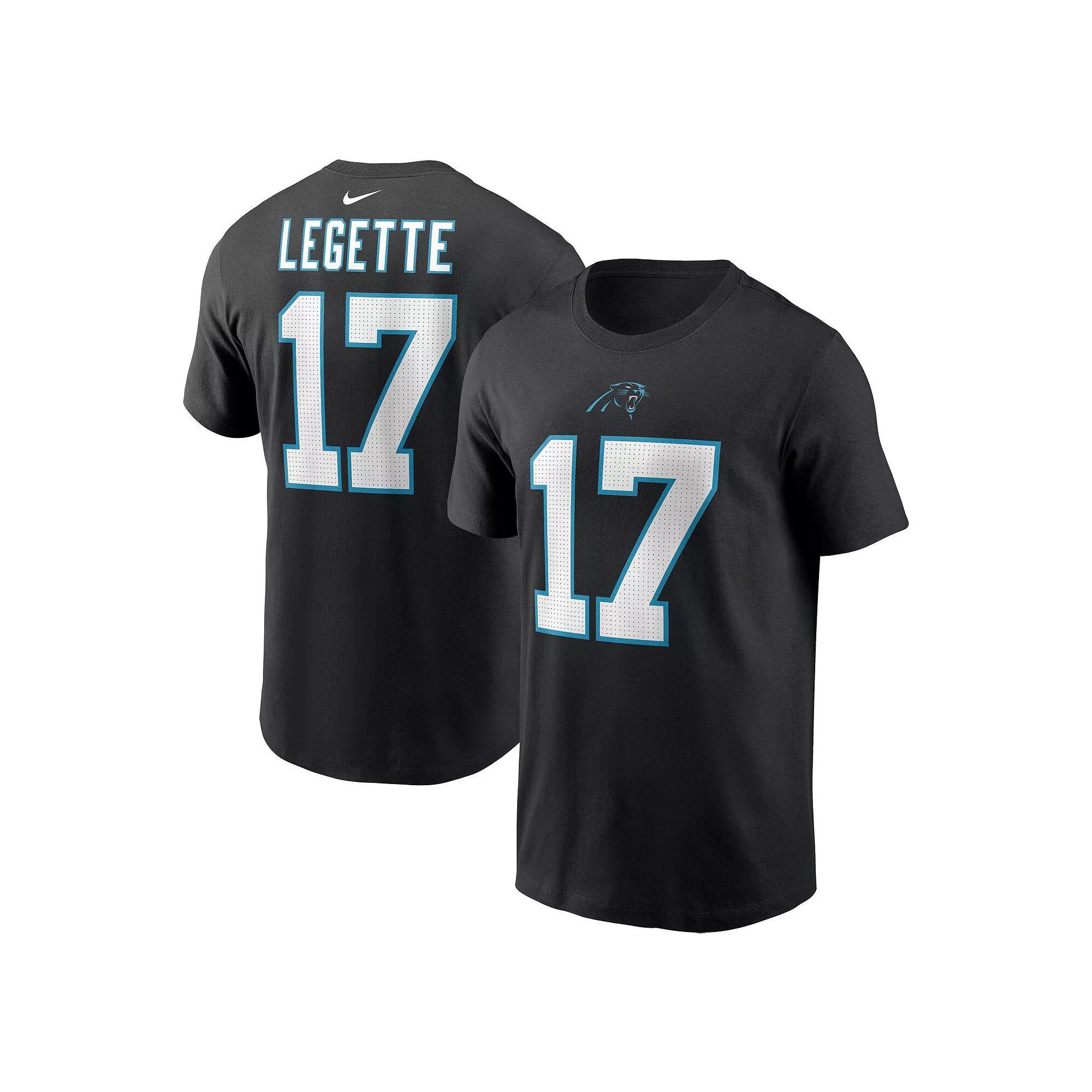 Men's Nike Xavier Legette Black Carolina Panthers 2024 NFL Draft First Round Pick Name & Number T-Shirt, Size: XL Product Image