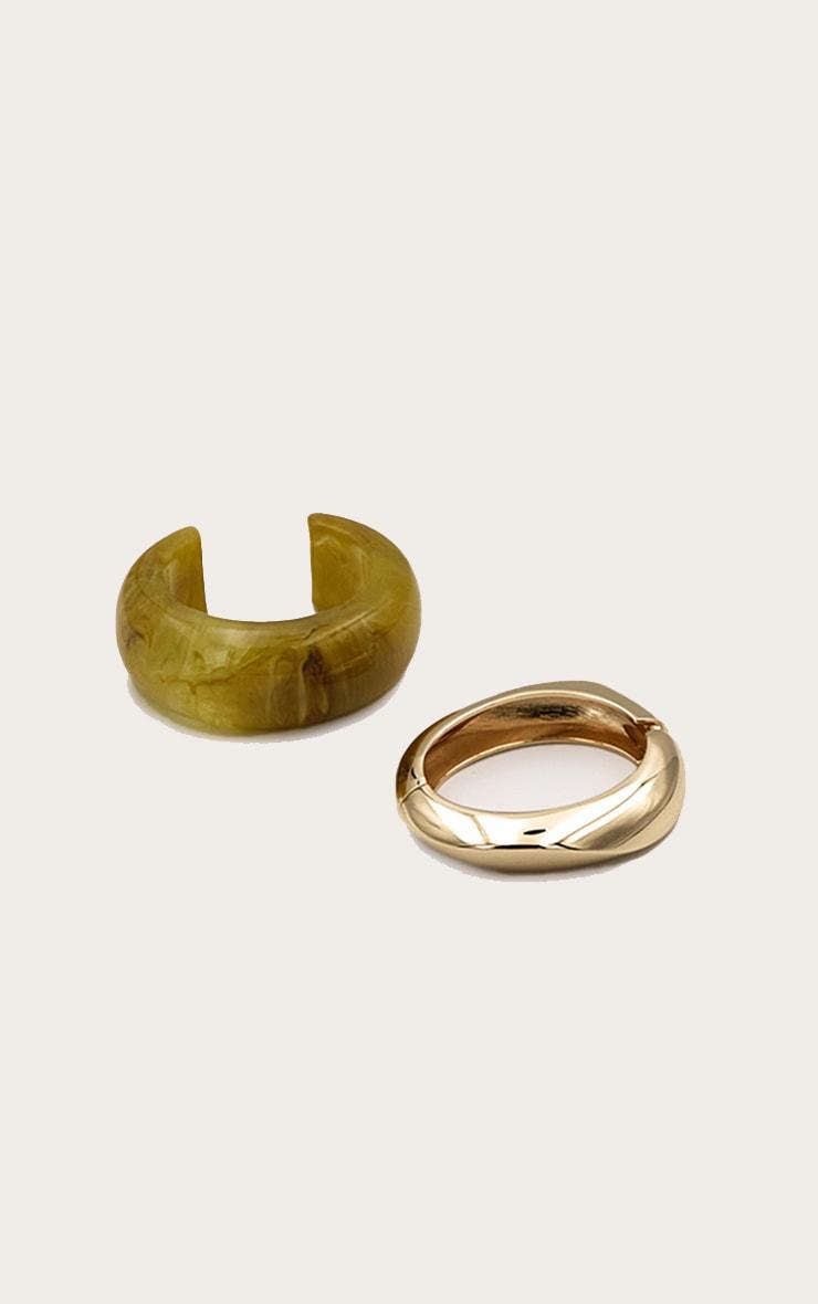 Acrylic and Gold Bangle Multi Pack Product Image