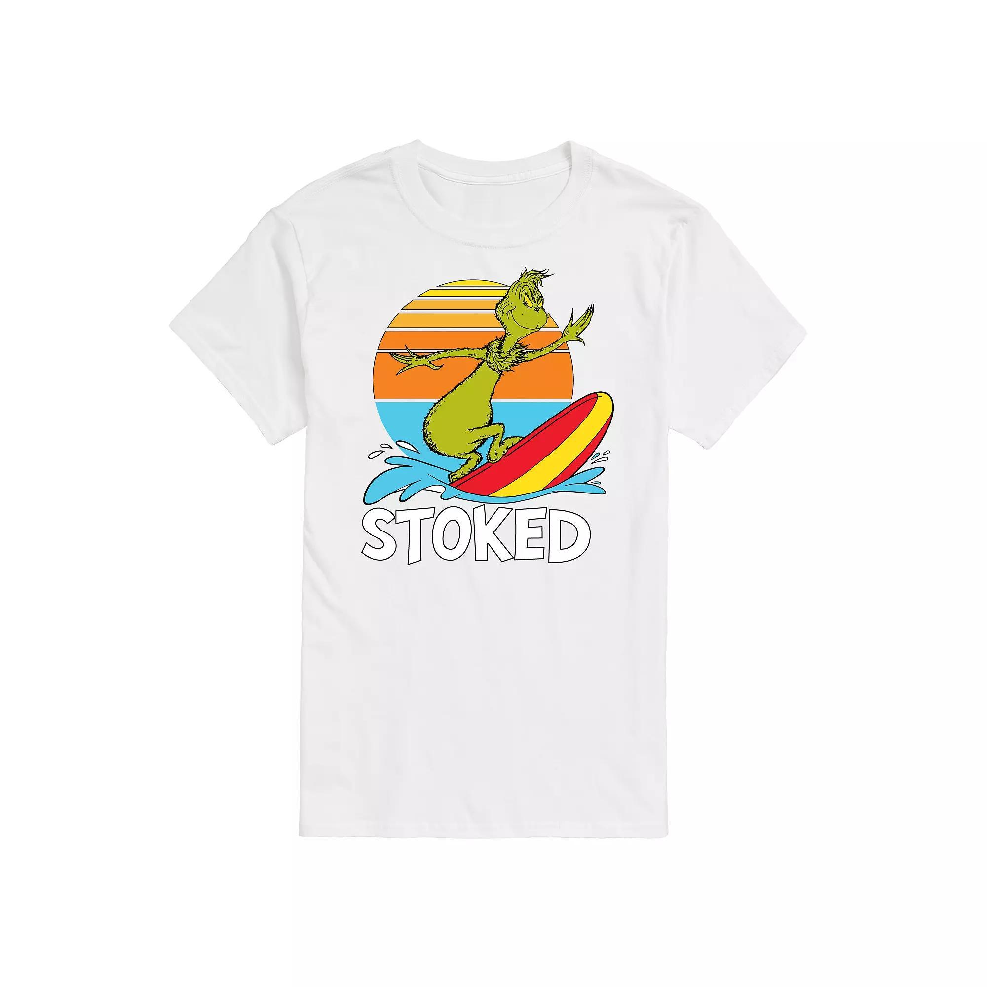 Big & Tall Dr. Seuss The Grinch Stoked Graphic Tee, Mens Product Image