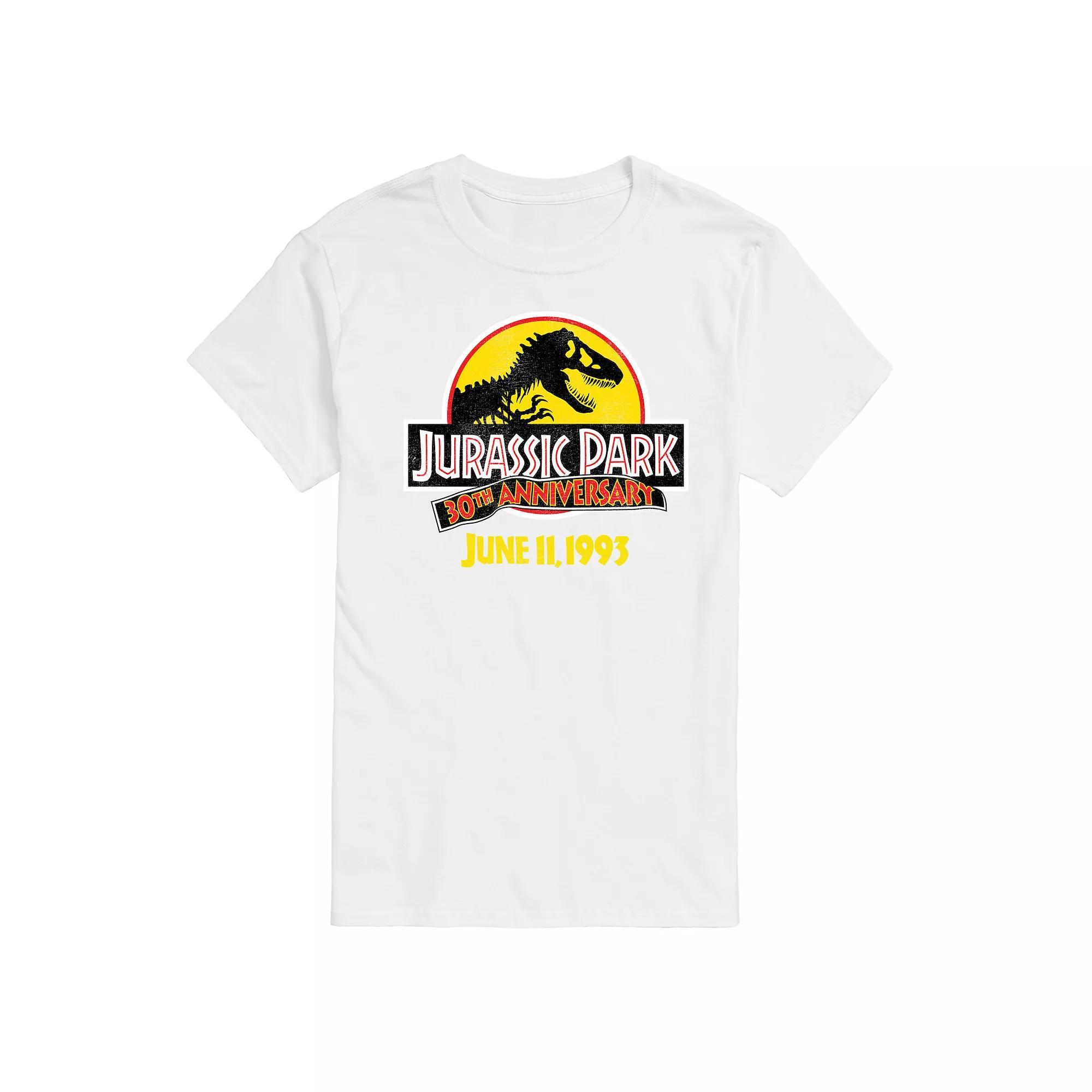 Men's Jurassic World Jurassic Park 30th Logo Graphic Tee, Size: XL, Black Product Image